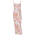 Load image into Gallery viewer, Summer Flower Maxi Hot Backless Sling Dress