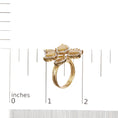 Load image into Gallery viewer, 14K Yellow Gold 8 1/10 Cttw Yellow Rose Cut Diamond Floral Petal Cocktail Ring (Yellow/I-J Color, I1-I2 Clarity) - Size 7