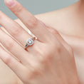 Load image into Gallery viewer, Platinum Plated Ring Women Light Diamond Luxury Ring