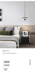 Load image into Gallery viewer, Modern Minimalist Dining Room Chandelier Nordic Minimalist Bedroom Bedside Chandelier Black