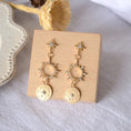Load image into Gallery viewer, Sun Gold Diamond Earrings