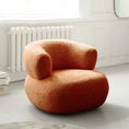 Load image into Gallery viewer, Minimalist Creative Casual White Lambswool Lazy Small Apartment Single Sofa Chair