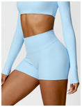 Load image into Gallery viewer, High Waist Yoga Shorts Belly Contracting Peach Hip Lifting Sport Shorts