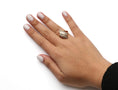 Load image into Gallery viewer, 10K Yellow Gold 1/2 Cttw Round and Baguette Cut Diamond Cocktail Ring (H-I Color, I1-I2 Clarity)
