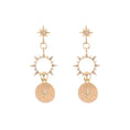 Load image into Gallery viewer, Sun Gold Diamond Earrings