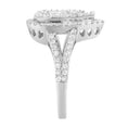 Load image into Gallery viewer, .925 Sterling Silver Diamond Cluster Ring (1 1/2 Cttw, H-I Color, I1-I2 Clarity)