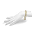 Load image into Gallery viewer, 10K Yellow Gold 4.0 Cttw Diamond Triple Row Infinity 7" "S" Link Tennis Bracelet (J-K Color, I2-I3 Clarity)