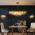 Load image into Gallery viewer, Postmodern Light Luxury Chandelier Water Drop Crystal Lamp Atmosphere