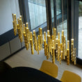 Load image into Gallery viewer, Carved Hollow Tube Bar Creative Bar Chandelier
