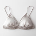 Load image into Gallery viewer, Silk Breathable High-grade Silk French Suit Thin Underwear Triangle Cup Small Chest Female Mulberry Silk Bra Bra