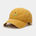 Load image into Gallery viewer, Washed-out Vintage SUNFLOWER Embroidered Peaked Cap Outdoor Travel