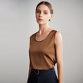 Load image into Gallery viewer, Real Silk Waistcoat Women's Satin Sleeveless Suspenders