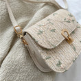 Load image into Gallery viewer, Gold Straw Woven Purse