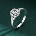 Load image into Gallery viewer, Platinum Plated Ring Women Light Diamond Luxury Ring