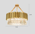 Load image into Gallery viewer, Modern Minimalist Light Luxury Crystal Living Room Glass Round Lamps
