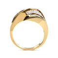 Load image into Gallery viewer, 14K Yellow Gold Channel Set 1 1/3 Cttw Diamond Swirl and Weave Ring Band (H-I Color, SI1-SI2 Clarity)