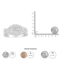 Load image into Gallery viewer, 18K White Gold Cluster 2 1/4 Cttw Diamond Fashion Ring (F-G Color, VS1-VS2 Clarity)