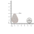 Load image into Gallery viewer, 18K Rose Gold 13 1/5 Cttw Micro-Pave Diamond Sculptural Design Statement Omega Back Earrings (G-H Color, SI1-SI2 Clarity)