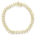 Load image into Gallery viewer, Yellow Plated Sterling Silver Round-Cut Diamond Bracelet (0.5 cttw, H-I Color, I2-I3 Clarity)