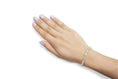 Load image into Gallery viewer, 14k Two-Tone 2.00 Cttw Round-Cut and Baguette-Cut Diamond Bar Link 7" Bracelet (I-J Color, SI2-I1 Clarity)