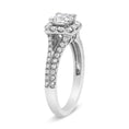 Load image into Gallery viewer, 14K White Gold 1.15 Cttw Princess Diamond Center Engagement Ring with Split Shank (H-I Color, I1-I2 Clarity)
