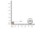 Load image into Gallery viewer, 18K Yellow Gold 1/2 Cttw Brown Diamond and 11x11mm Clover-Cut Yellow Citrine Gemstone Clover Halo Stud Earrings (Brown Color, SI1-SI2 Clarity)