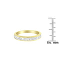 Load image into Gallery viewer, Women's 18K White Gold Princess Cut Diamond Band Ring (1 cttw, G-H Color, SI1-SI2 Clarity)