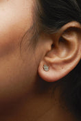 Load image into Gallery viewer, 10K Yellow Gold Diamond Accented Hamsa Stud Earrings (H-I Color, I1-I2 Clarity)
