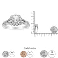 Load image into Gallery viewer, 14K White Gold 1.15 Cttw Princess Diamond Center Engagement Ring with Split Shank (H-I Color, I1-I2 Clarity)