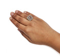 Load image into Gallery viewer, 14K Rose Gold 4 1/3 Cttw Fancy Color Rose Cut Diamond Triple Halo Cocktail Ring (Fancy Color, I1-I2 Clarity) - Size 7