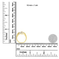 Load image into Gallery viewer, 18K Yellow and White Gold Plated .925 Sterling Silver 3/8 Cttw Baguette and Round Diamond Bypass Triple Leaf Ring (I-J Color, I1-I2 Clarity)