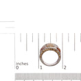 Load image into Gallery viewer, 14K White Gold 7.00 Cttw Fancy Color Rose Cut Diamond 3 Stone Pave Style Ring Band (Fancy Color, I1-I2 Clarity) - Size 7
