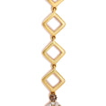 Load image into Gallery viewer, 14K Yellow Gold 16 7/8 Cttw Fancy Yellow Rose Cut Diamond 16" Collar Necklace with 4 Leaf Clover Drop (Fancy Yellow/I-J Color, I1-I2 Clarity)
