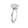 Load image into Gallery viewer, 10K White Gold 3/8 Cttw Round-Cut Lab Grown Diamond Cluster Pear Promise Ring (G-H Color, VS2-SI1 Clarity)