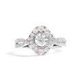 Load image into Gallery viewer, GIA Certified 14K White Gold 1 1/5 Cttw Round Diamond Halo Bridal Engagement Ring (E-F Color, I1-I2 Clarity)