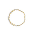 Load image into Gallery viewer, 10K Yellow Gold 4.00 Cttw Diamond Floral Design Spiral Link 7.50" Bracelet (I-J Color, I2-I3 Clarity)