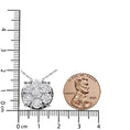 Load image into Gallery viewer, 14K White Gold 2 1/3 Cttw Diamond 7 Stone Floral Cluster 18" Pendant Necklace (H-I Color, I1-I2 Clarity)