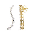 Load image into Gallery viewer, 14K Yellow Gold 1.00 Cttw Round-Cut Diamond Graduated Journey Stud Earrings (I-J Color, I2-I3 Clarity)