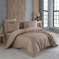 Load image into Gallery viewer, Hobby Modal Silk Double Bedlinen, Milk Coffee Color