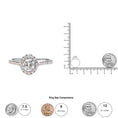 Load image into Gallery viewer, GIA Certified 14k White Gold 4/5 Cttw Diamond Halo Engagement Ring (G-H Color, SI1-SI2 Clarity)