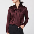Load image into Gallery viewer, Women's Long Sleeve Ice Silk Royal Shirt