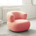 Load image into Gallery viewer, Minimalist Creative Casual White Lambswool Lazy Small Apartment Single Sofa Chair