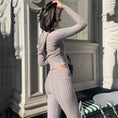 Load image into Gallery viewer, Flared knitted trainer suit