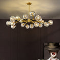 Load image into Gallery viewer, Nordic Chandelier Modern Simple Crystal All Copper Light Luxury Lamps