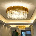 Load image into Gallery viewer, Modern Minimalist Light Luxury Crystal Living Room Glass Round Lamps