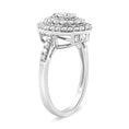 Load image into Gallery viewer, .925 Sterling Silver 1.0 Cttw Round-Cut Diamond Cluster Ring (I-J Color, I3 Clarity)