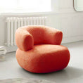 Load image into Gallery viewer, Minimalist Creative Casual White Lambswool Lazy Small Apartment Single Sofa Chair
