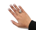 Load image into Gallery viewer, 10K Yellow Gold 1.0 Cttw Round and Baguette-Cut Diamond Cluster Ring (I-J Color, SI2-I1 Clarity)