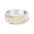 Load image into Gallery viewer, 14K Yellow and White Gold 1.00 Cttw Princess-Cut Diamond Modern Gent's Band (H-I Color, SI2-I1 Clarity) - Size 10