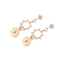 Load image into Gallery viewer, Sun Gold Diamond Earrings